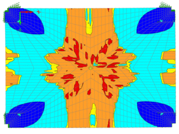 Stresses from RA8 loading (underside of arch)