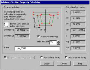 임의 단면 속성 계산기 이미지