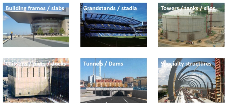 토목 및 구조적 적용 이미지