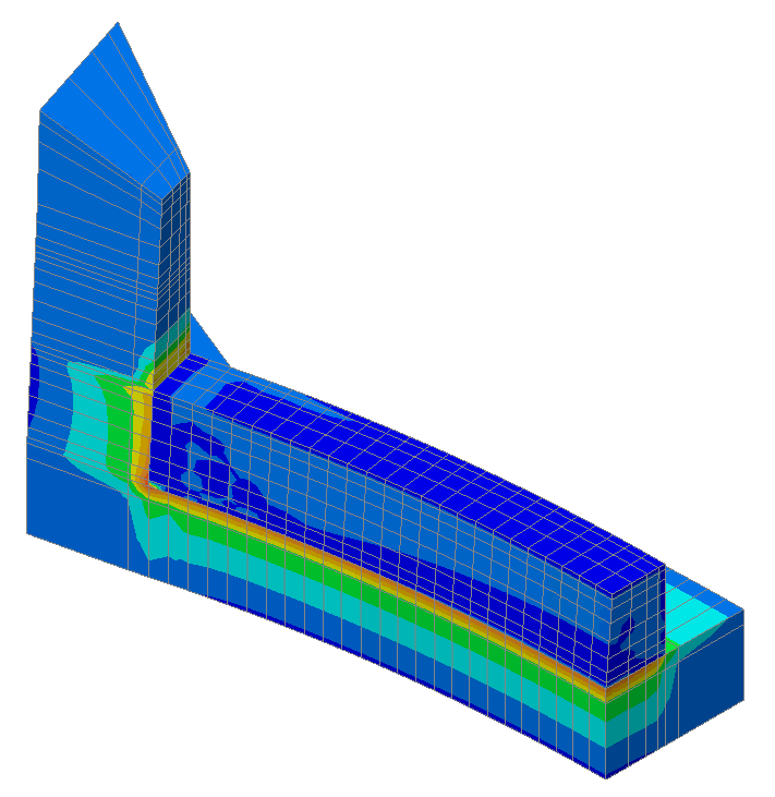 단계별 시공 중 조형물 모델링