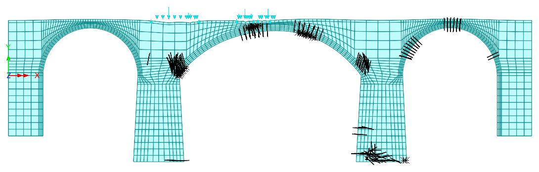 균열 및 파괴 지역 보기