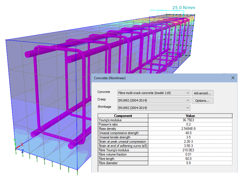 섬유 다중 균열 모델 이미지